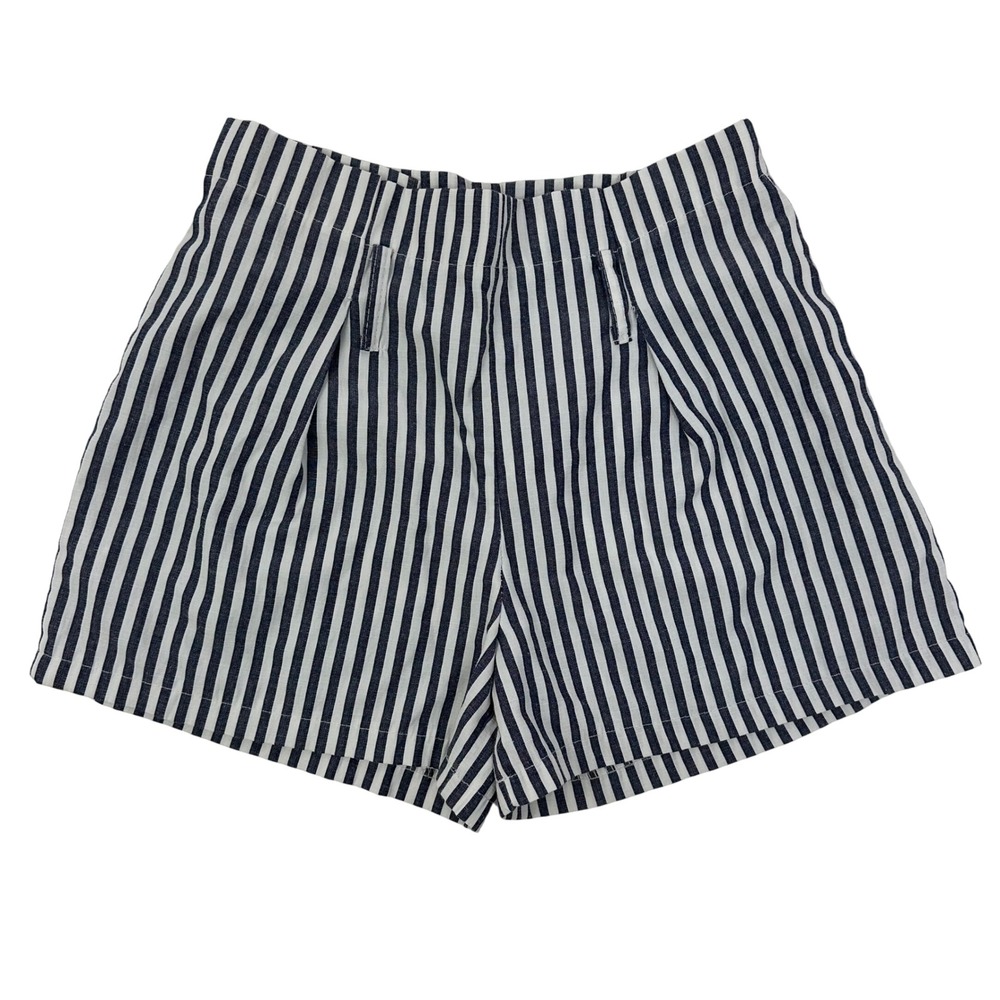 Striped High Waist Shorts Ladies Casual Summer Beach Striped‎ Shorts